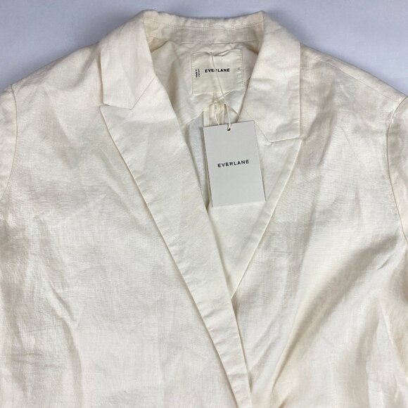 NWT Everlane The Linen Double Breasted Blazer Women's Size 2 - Picture 5 of 16